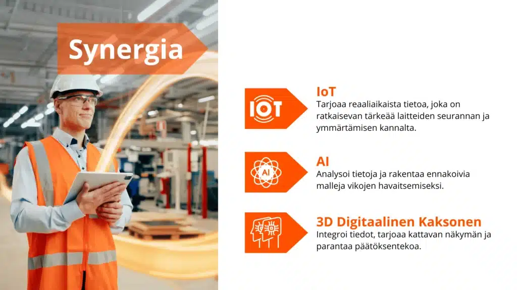 AI:n, IoT:n ja 3D-digitaalisen kaksosen hyödyt ennustavassa kunnossapidossa