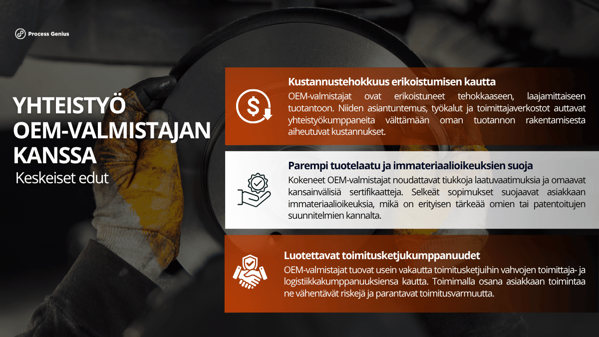 OEM-yritysten kanssa työskentelyn hyödyt